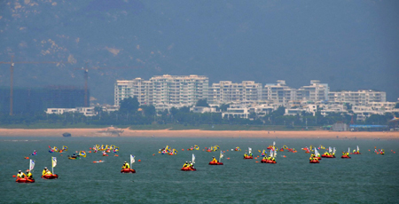 First cross-Strait swimming race held