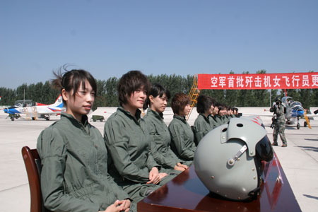 Chinese female fighter pilots get new suits