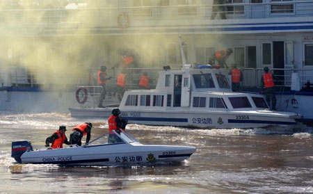 Sino-Russian joint exercise targeting boarder lawlessness