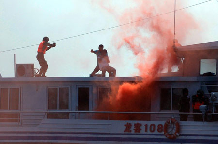 Sino-Russian joint exercise targeting boarder lawlessness