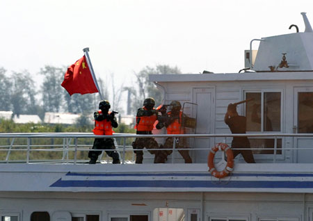 Sino-Russian joint exercise targeting boarder lawlessness