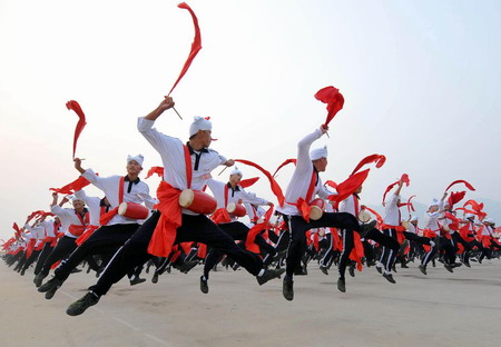Rehearsal for National Day celebration in Beijing