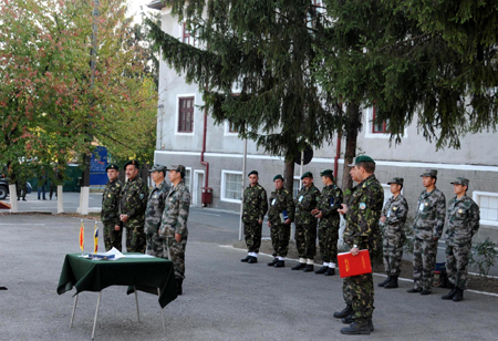 China, Romania end joint military mountain training
