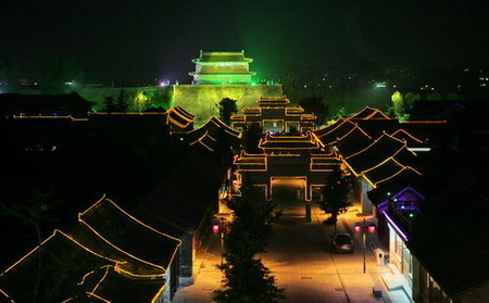 Great Wall lights up at east end