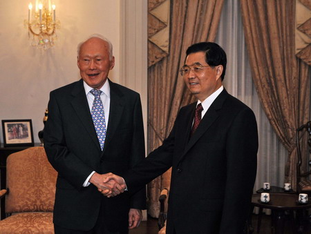 President Hu on Singapore visit