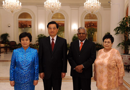 President Hu on Singapore visit