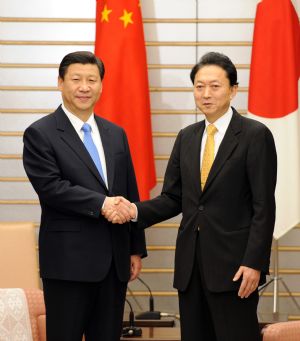 Japanese PM, Chinese VP meet to promote bilateral ties