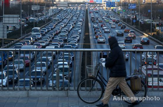 Beijing to have 4 million cars on road this weekend
