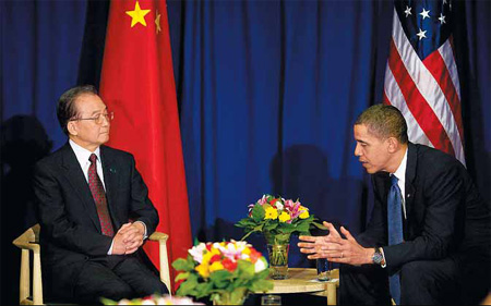 Wen meets Obama on day of whirlwind diplomacy 