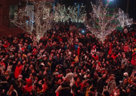 Jubilant Chinese greet New Year