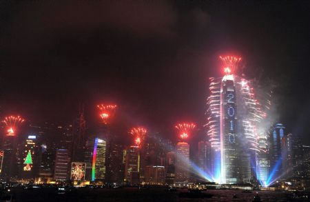 Jubilant Chinese greet New Year