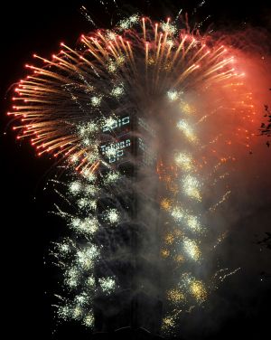 Jubilant Chinese greet New Year