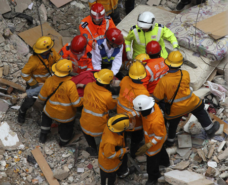 Four killed in Hong Kong building collapse