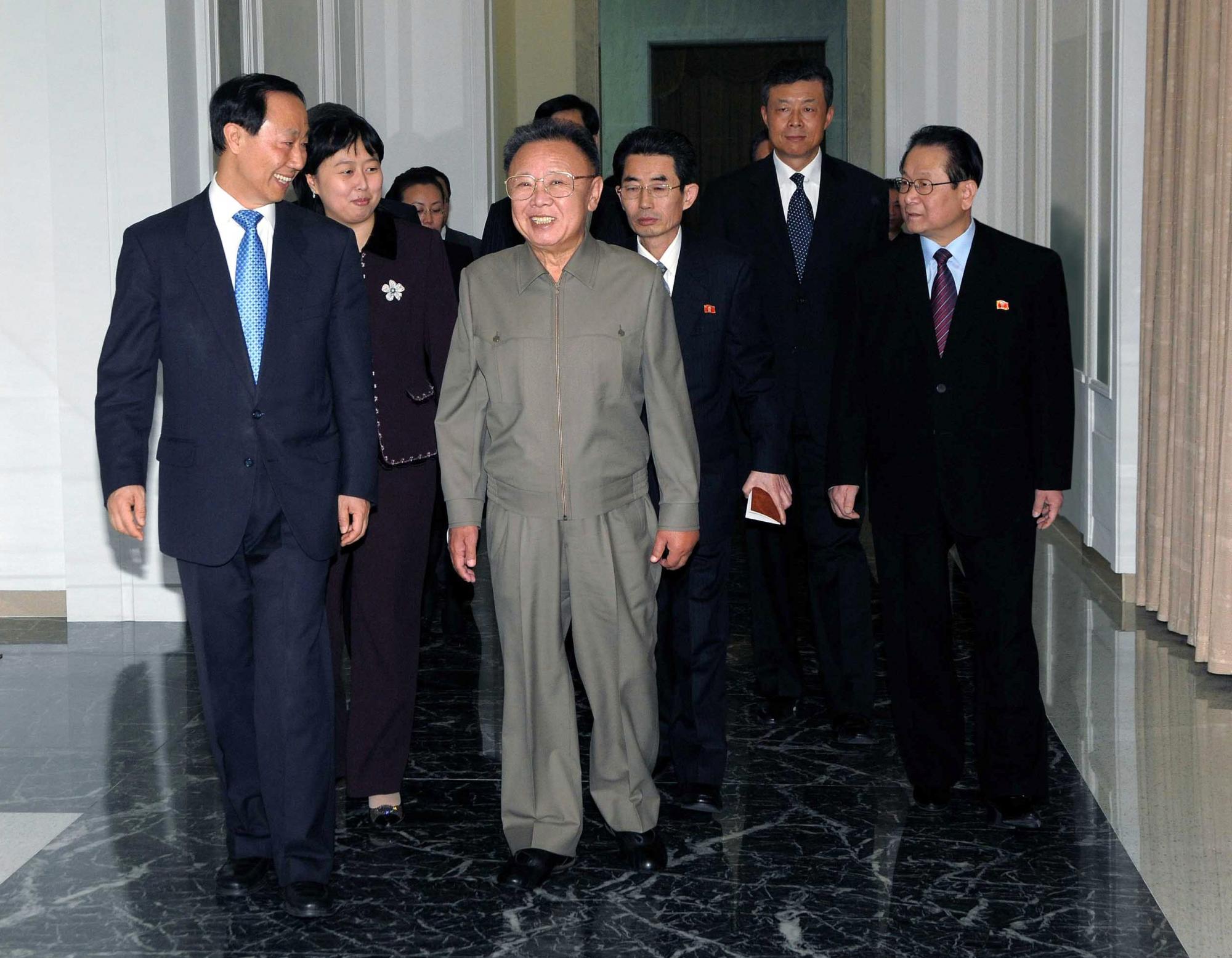 Party liaison head visits DPRK, meets Kim