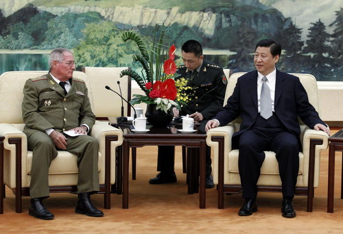 Chinese vice president meets senior Cuban military official