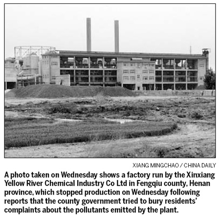 Polluting plant shuts down operation following complaints