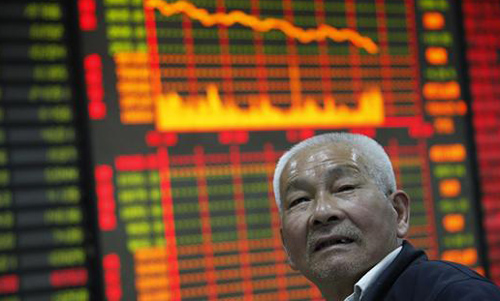 China's stocks fall to one year low