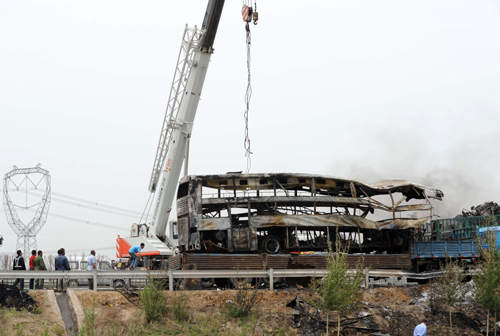 At least 32 killed in expressway accident in NE China