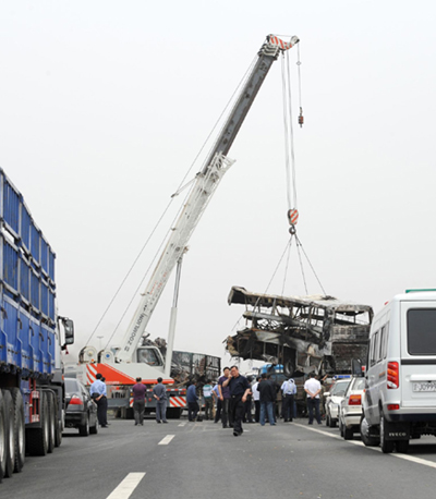 At least 32 killed in expressway accident in NE China