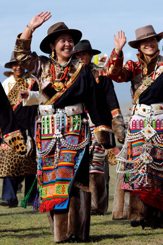 Horse racing in Lhasa