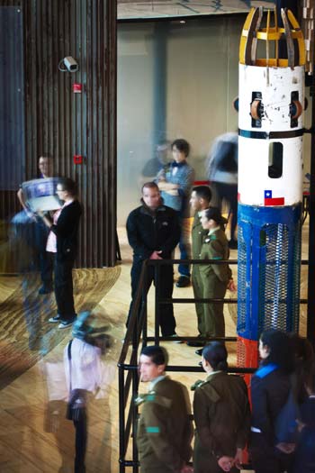 Chilean rescue capsule on display at Shanghai Expo