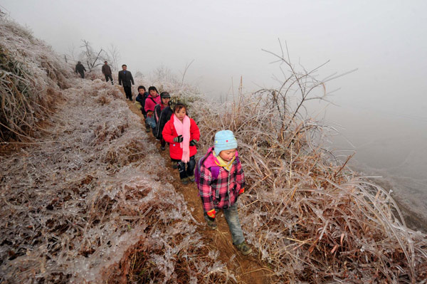 Freezing weather in South China to continue