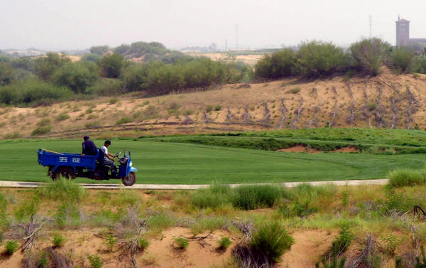 Illegal golf courses take water from farmland