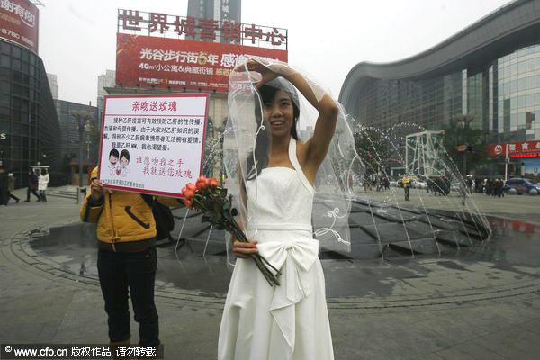 Virus carrier seeks kisses for roses