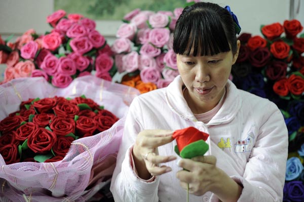 Artificial roses deliver real love