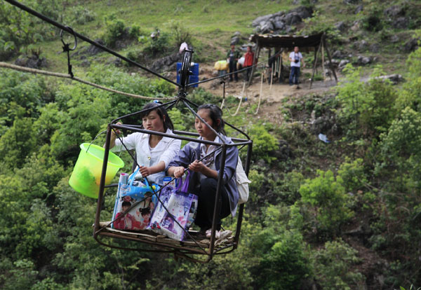 Village builds bridge to future