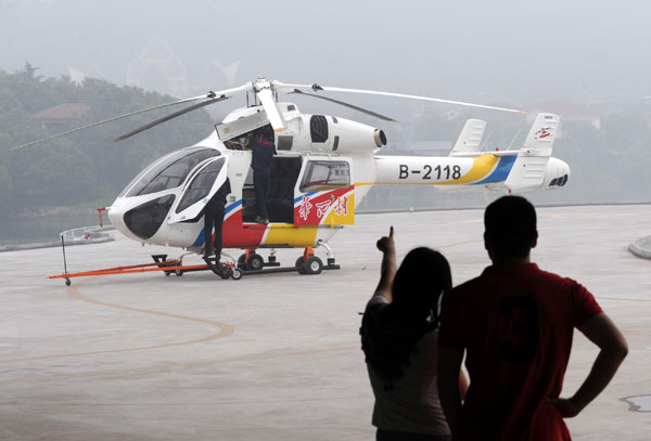 China's 1st village-run airline open for business