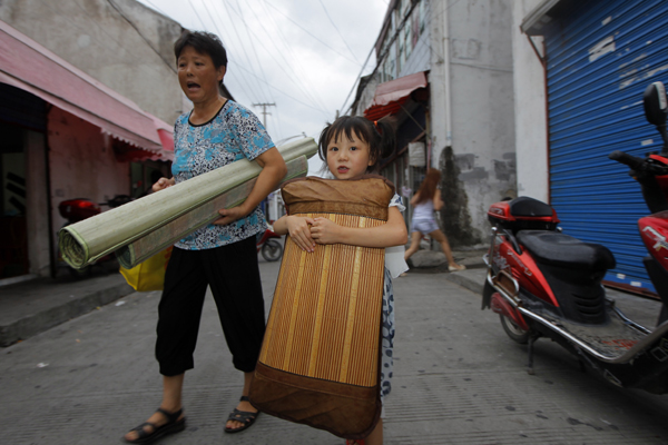 Typhoon forces widespread evacuation