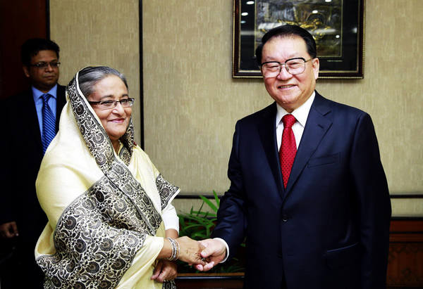 Senior CPC leader meets Bangladeshi PM on ties