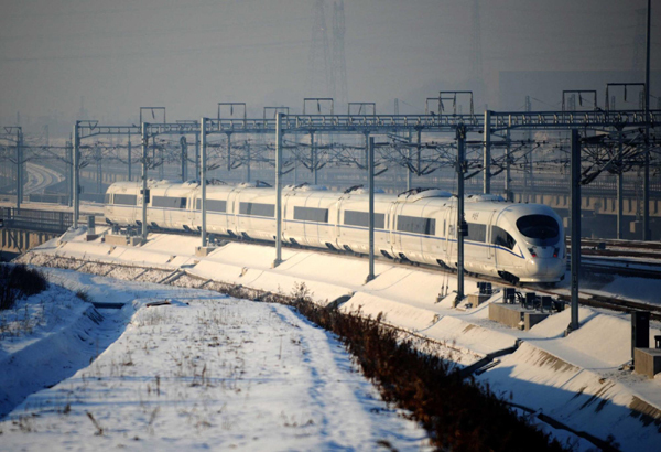 New train bears down on cold challenge