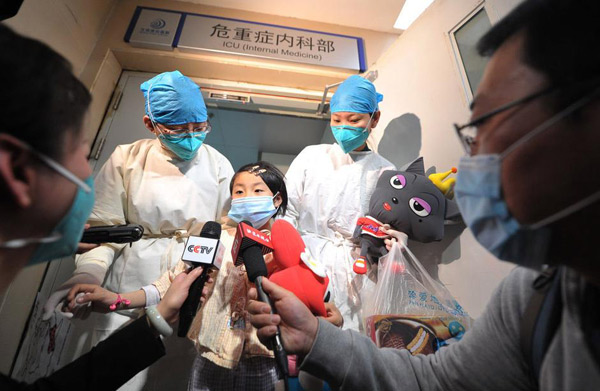 Beijing girl infected with H7N9 recovering