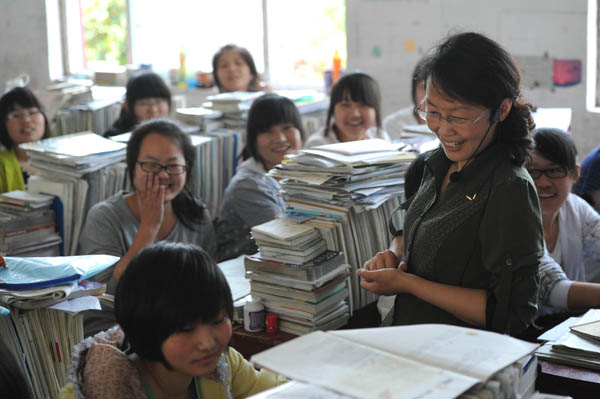 <EM>Gaokao</EM> candidates know how to ease stress