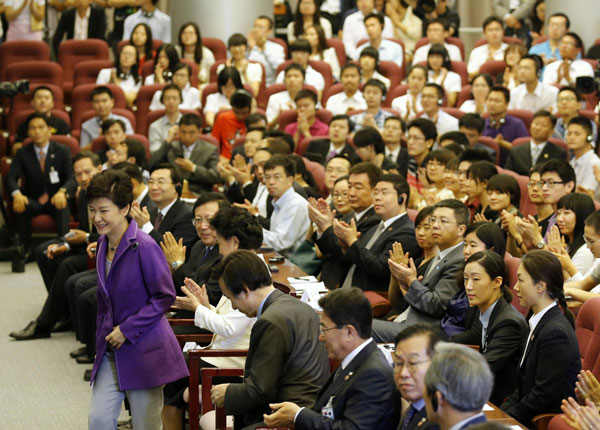 President Park inspires students