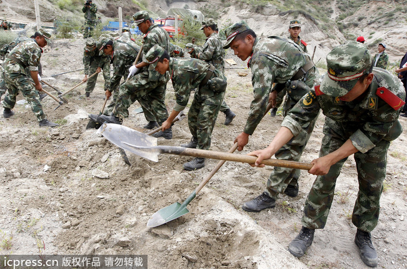 Livestock now safe in quake-hit villagers