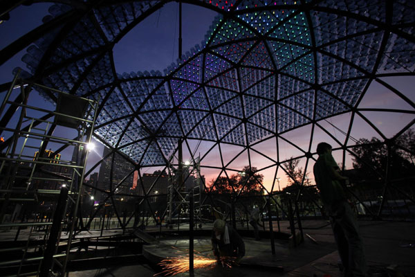 Giant lantern for Mid-Autumn Festival