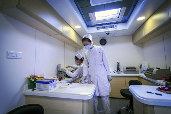 New cabin for blood collection in Beijing