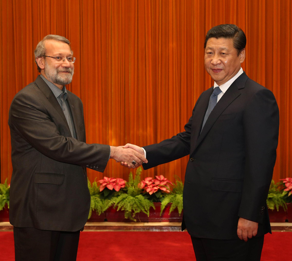 Xi meets Iran's parliamentary speaker