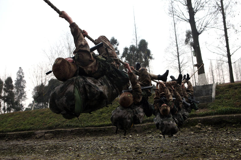 Military drill in SW China