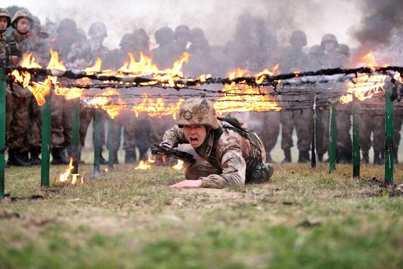 Soldier tactical training in SW China