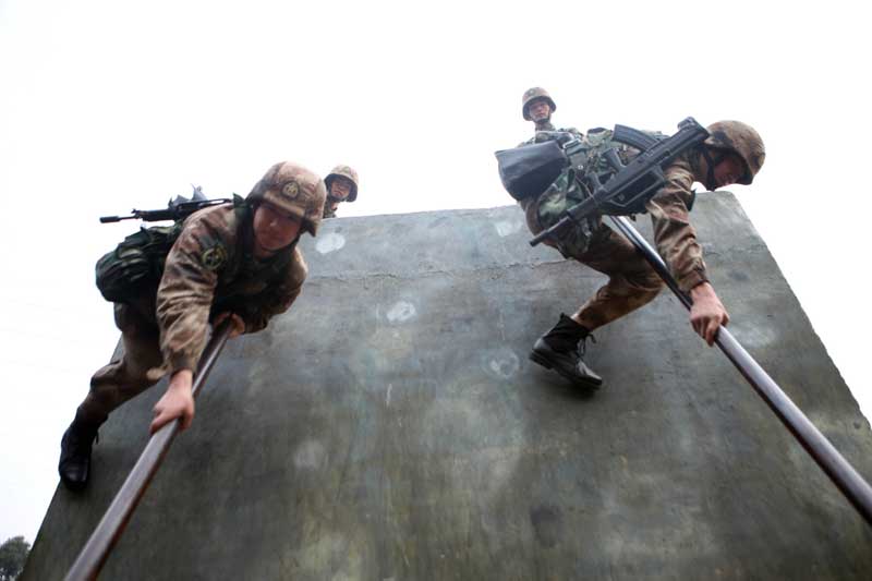 Soldier tactical training in SW China