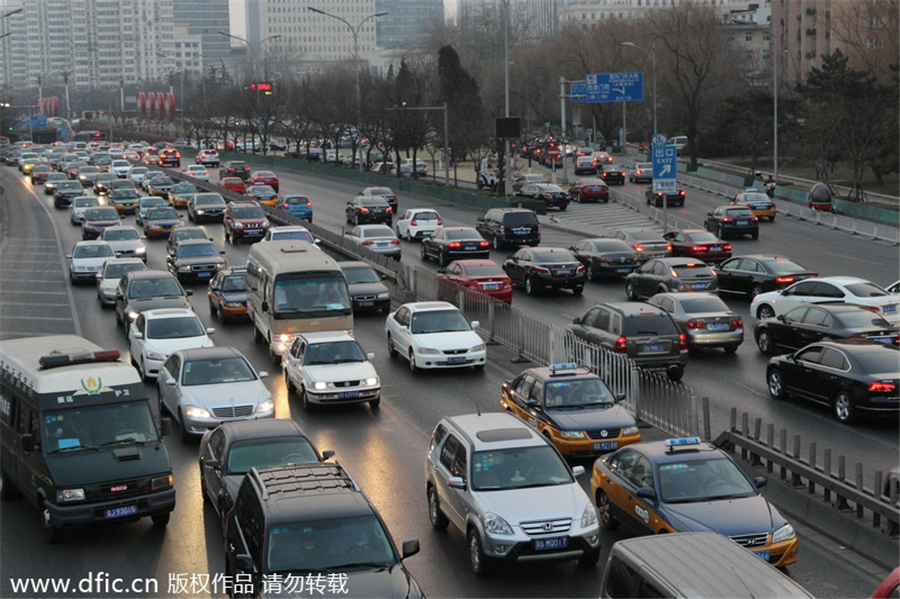 Working Sunday creates more traffic in Beijing