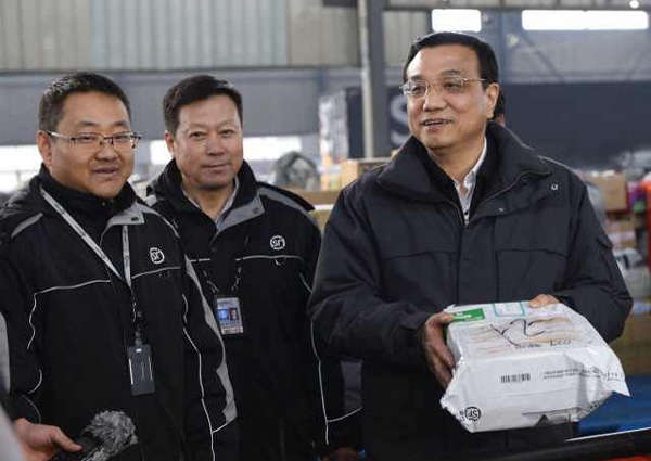 Go global, Premier Li tells domestic courier