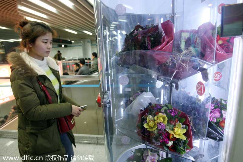 Shanghai commuters can stop and smell the roses