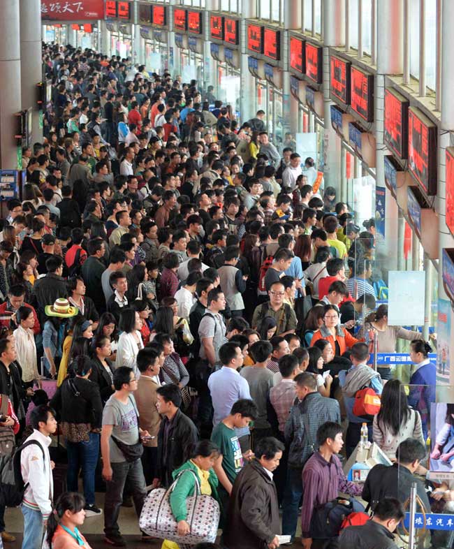 Travel congestion for last day of Qingming Festival