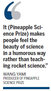 Pineapple awards celebrate sciences with touch of humor