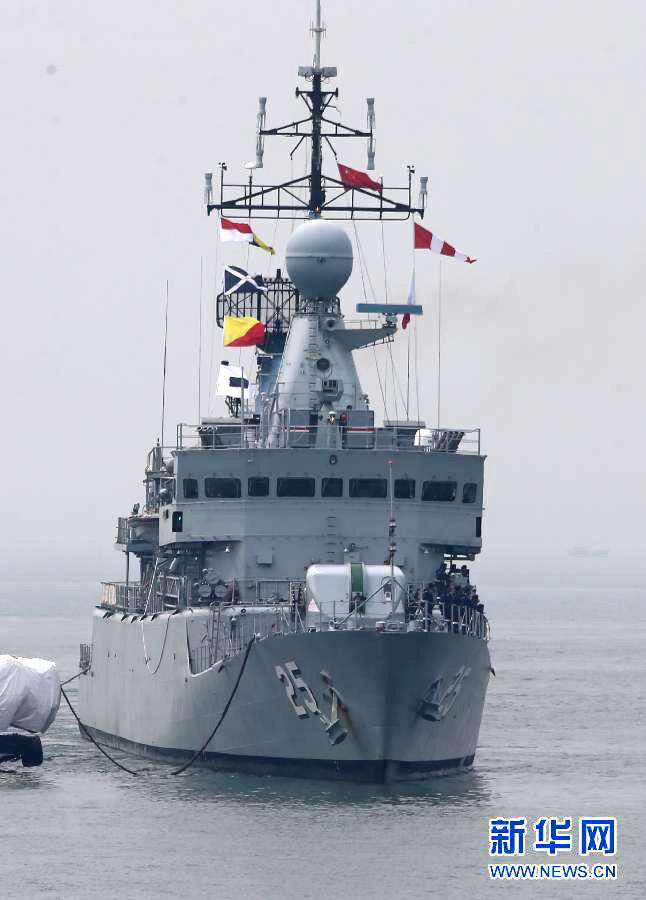 7 countries' naval ships arrive in E China